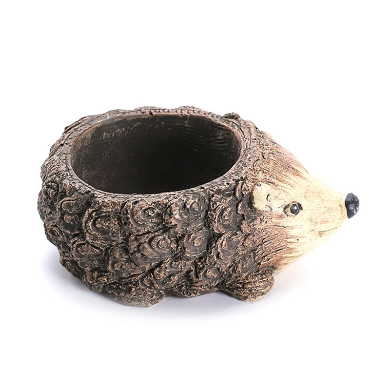 

Succulent Flower Pot Mini Resin Plant Pot Resin Succulent Pot For Office Desktop Table Ornament Hedgehog Easy Install