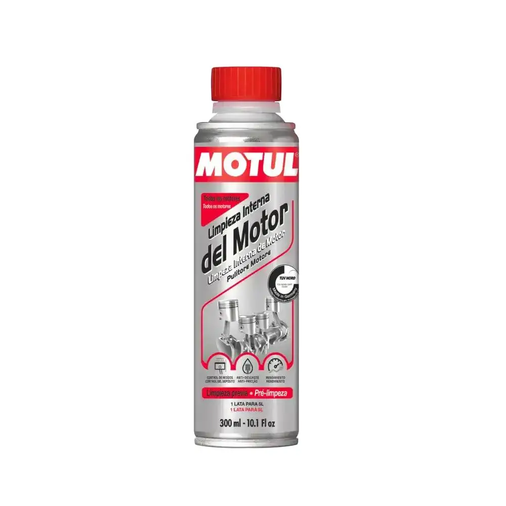 Motul Limpieza Interna de Motor 300ml - Limpia Efectivamente - Compatible con Todo Tipo de Motores - Evacuación de Micropartículas