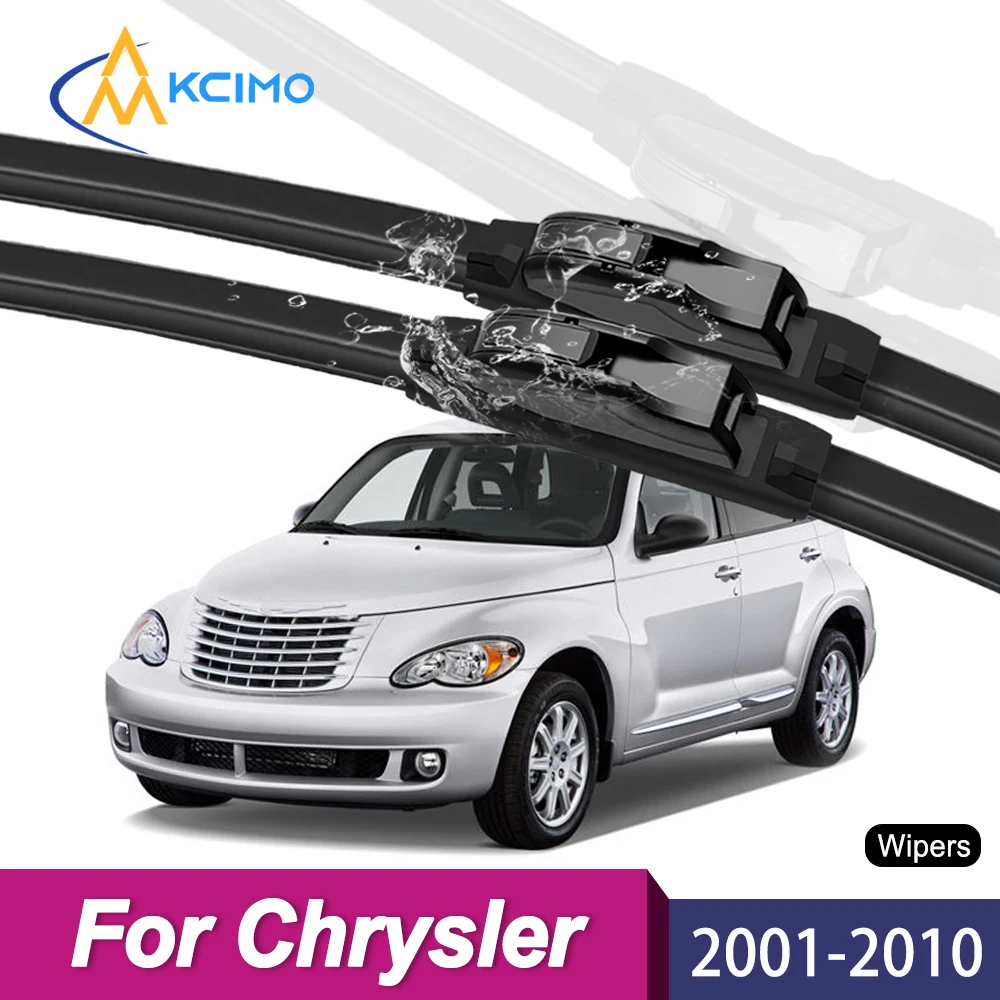 

Streak-Free Windshield Wipers for Chrysler PT Cruiser PT/PG 2001–2010, Quick Install All-Weather Wipers