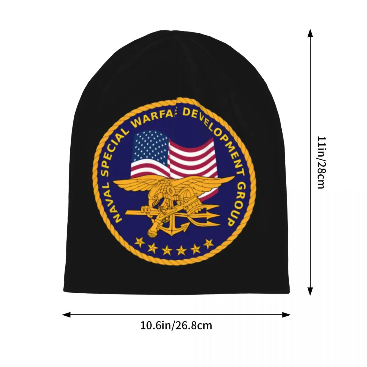 Seal Team Six Logo Skullies Beanies Hat Devgru Silver Squadron Autumn Winter Men Women Street Cap Warm Dual-use Bonnet Hats