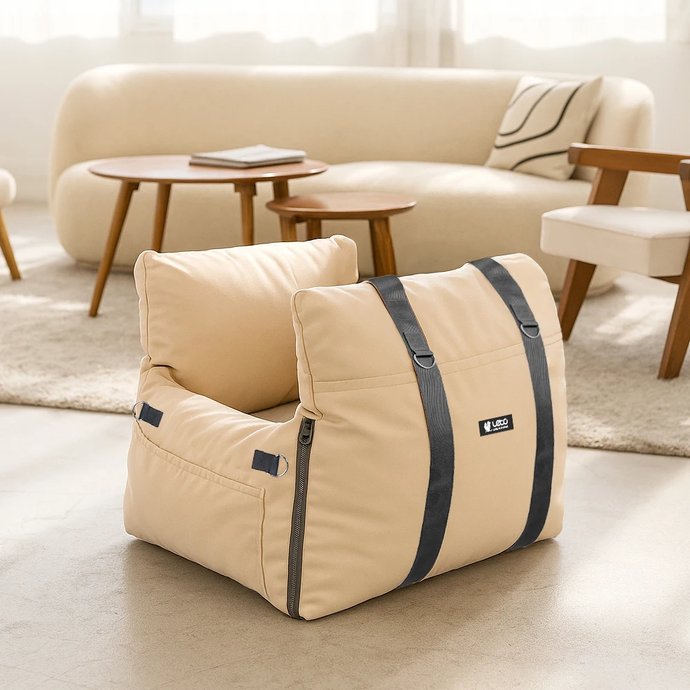 레토 3in1 강아지 카시트 방수 애견 대형견 중현견 올커버 분리형 쿠션 LDC-CS01