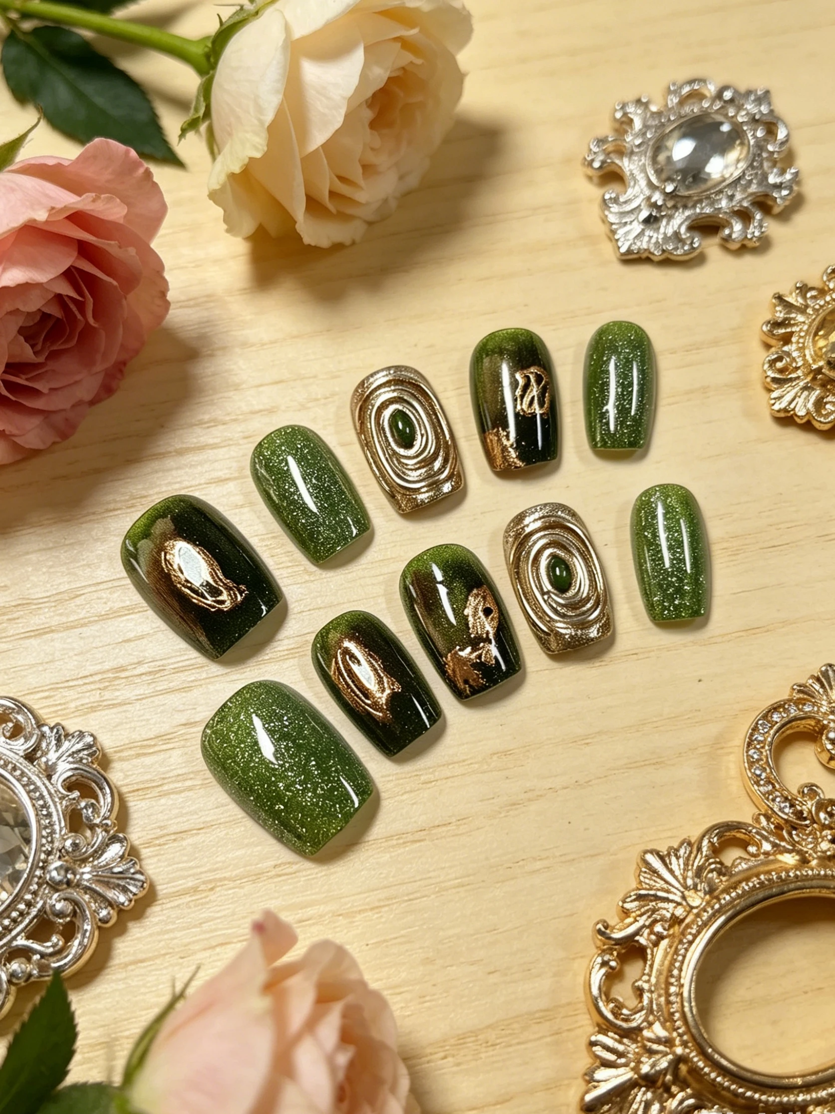 10-Piece Short Square-Round Na - Luxury Lifestyle Outfit 评论和价格