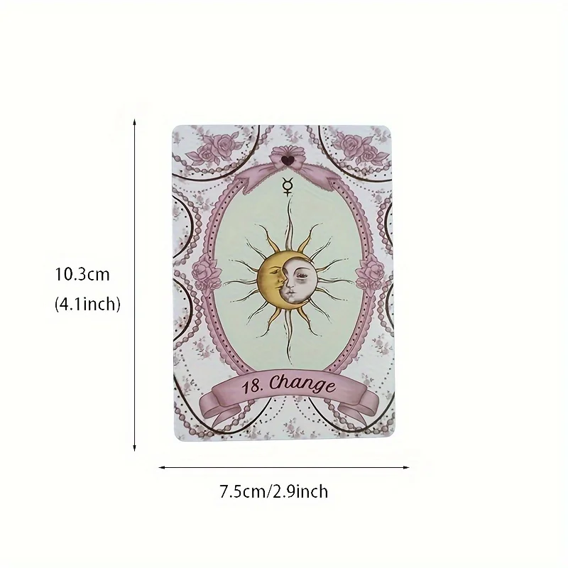 Rosebelle Oracle Cards with Zodiac Signs - 65-Card Portable Fortune Telling Game | Includes Electronic Guidebook