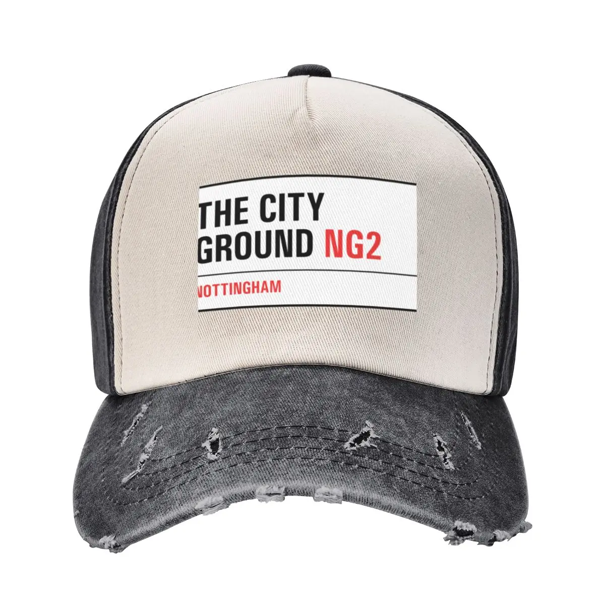 

Nottingham Forest - The City Ground Street Sign Бейсбольная кепка Роскошная женская кепка для регби Бейсбольная кепка Мужская одежда для гольфа Женская