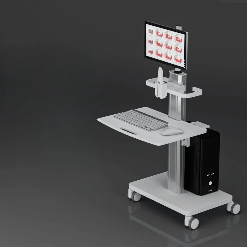 Mobile computer cart Oral scanning trolley Dental mouth scanning ward bracket