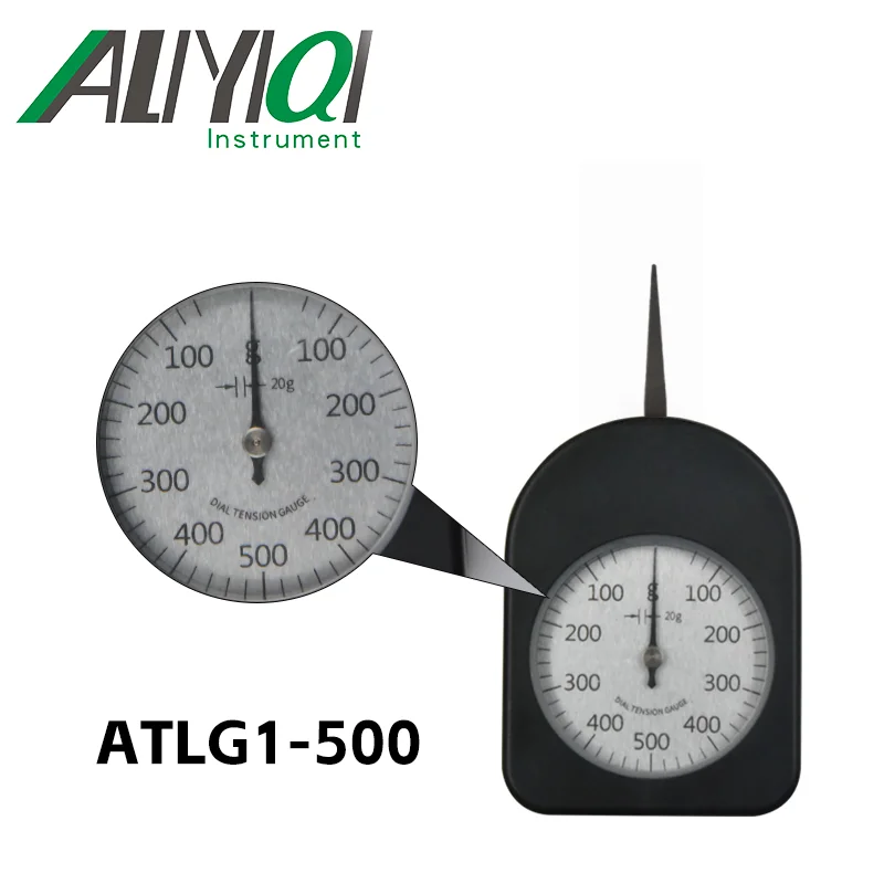 ALIYIQI ATLG-500G Sharp Tip Contact Pressure Of Contactor G Single Dial Tension Meter Force Pointer Tension Gauge Tools