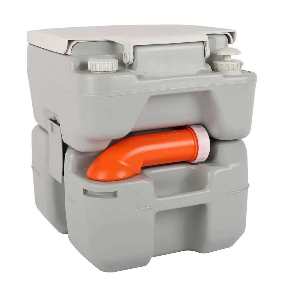 Portable 5.3 Gallon Camping Toilet w/Carrying Bag,Large acity Tank for Camping,Boat/Truck