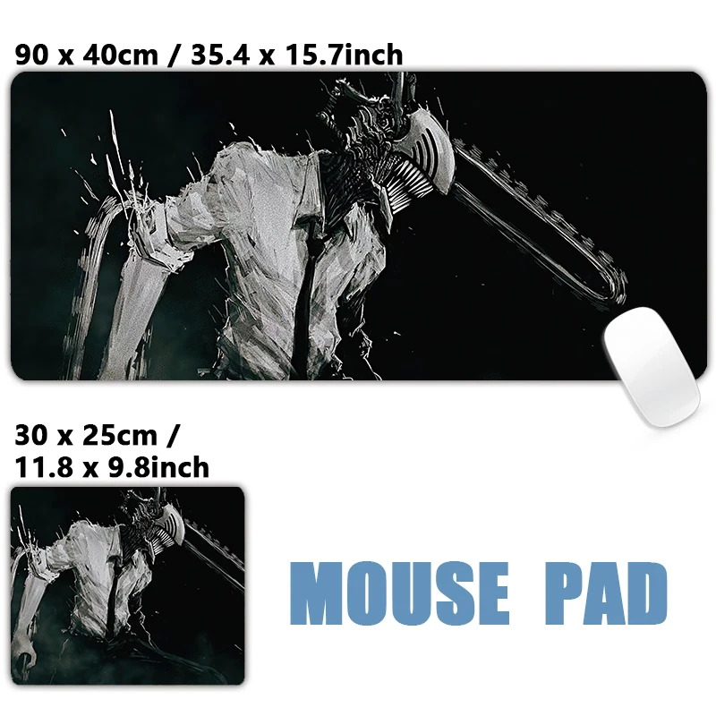 Anime japonais filles chaudes bombe Reze Denji tronçonneuse tapis de souris tapis d'ordinateur tapis de bureau clavier tapis XXL grand tapis de souris