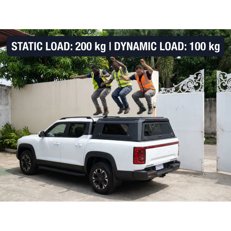High‑Quality 5ft Aluminum Overland Truck Bed Hard Canopy Cover, Fit Tacoma, F150 And Multi‑year Pick‑up Models