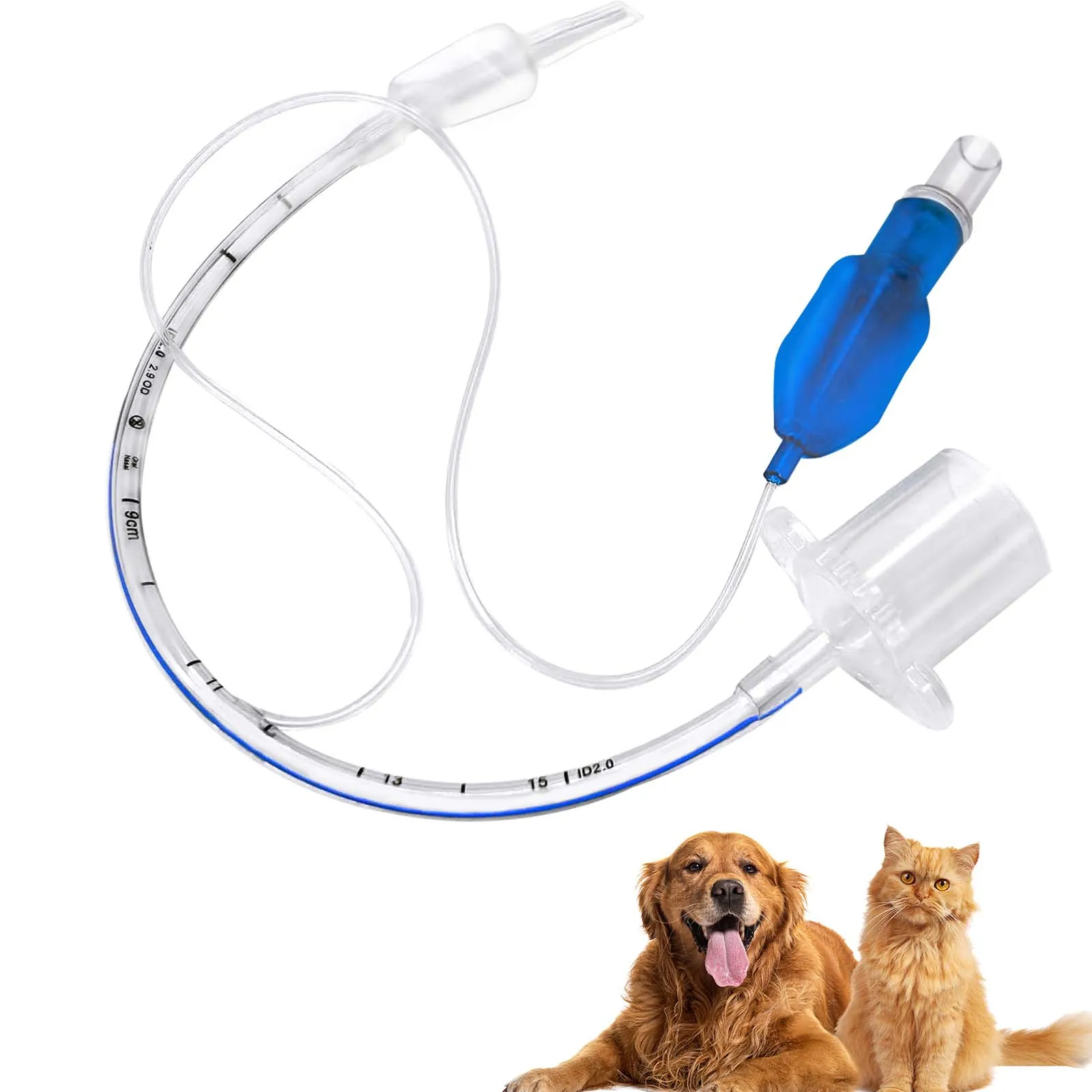 

Pet tracheal intubation equipment for dogs, cats, and monkeys. First aid sterile disposable animal supplies available in various