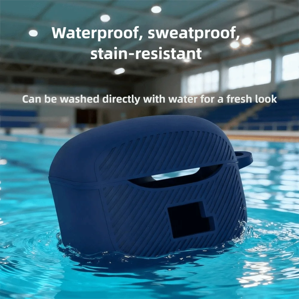 المضادة للسقوط حقيبة سماعة الاذن مع حلقة تسلق الغبار سماعات الأذن غطاء المضادة للخدش للصدمات شحن صندوق شل ل JBL Tune Buds 2