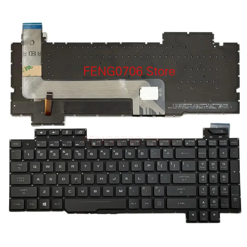 F новая клавиатура для ноутбука Asus ROG Strix GL503 GL503V GL503VD GL503VD-DB71 GL503VD-DB74 GL503VM GL503VS Series с подсветкой в США F новая клавиатура для ноутбука Asus ROG Strix GL503 GL503V GL503VD GL503VD-DB71 GL503VD-DB74 GL503VM GL503VS Series с подсветкой в США