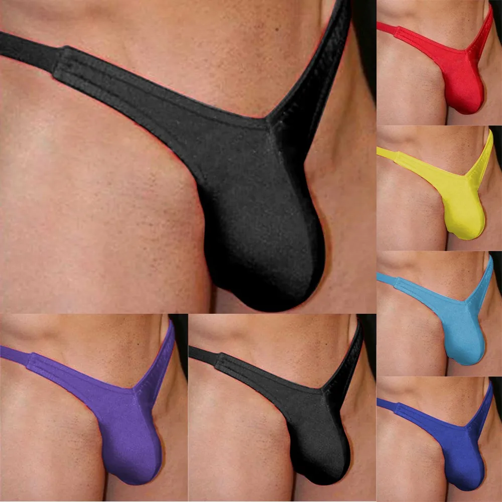 Sexy Männer Homosexuell elastische Unterwäsche niedrige Riemen ultra dünne G-Strings homme Jock strap nahtlose Slips Bikini atmungsaktive Höschen