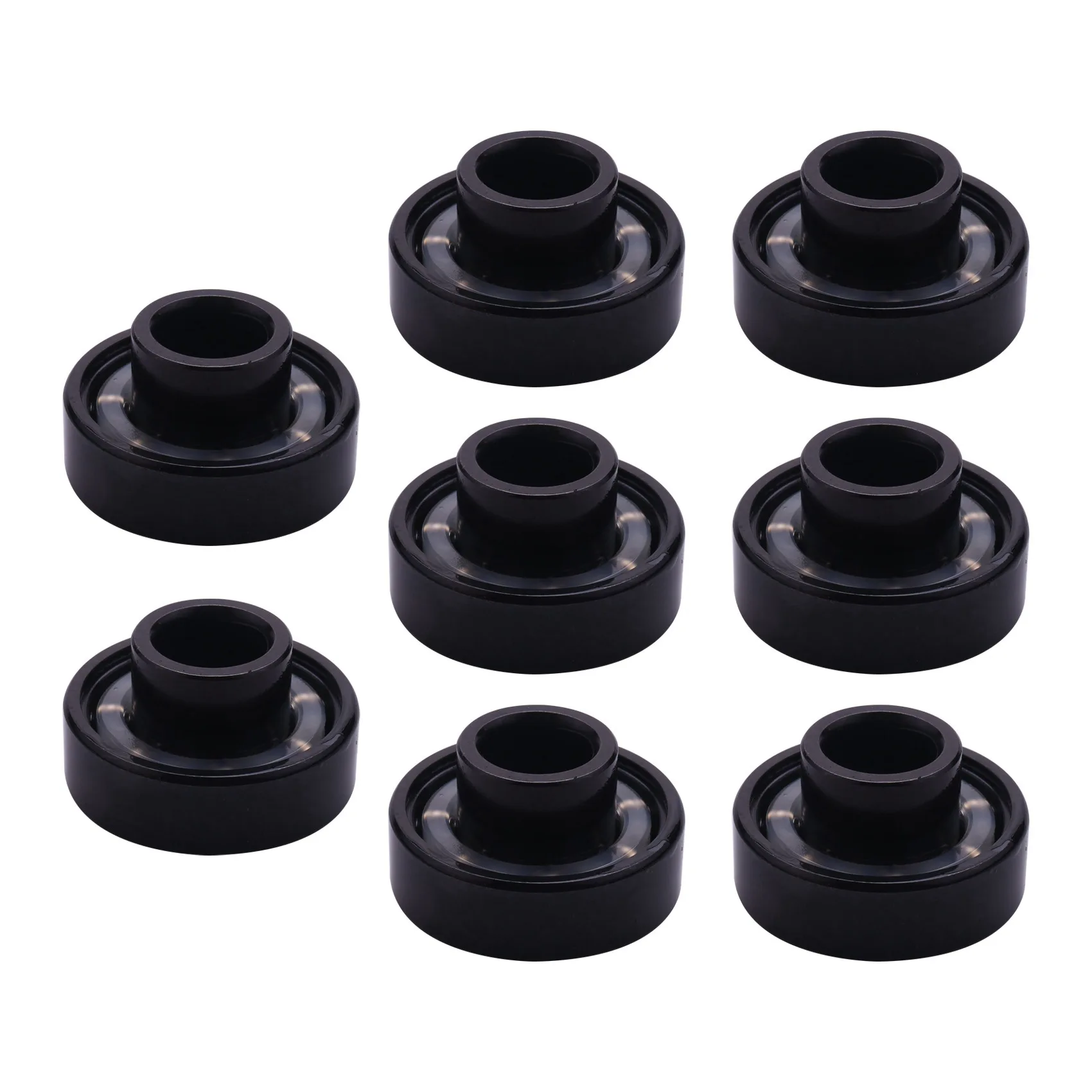 4X GEELE Bantalan Bagian Skateboard Profesional Bantalan Papan Panjang Roller Skate Ganda ABEC-11 Papan Sepatu Kecepatan Tinggi