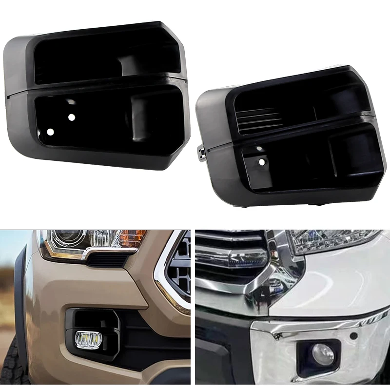 

2pcs Car Front Side Fog Light Shells Light Cover No Bulb For Toyota Tacoma Base SR SR5 TRD Off-Road/Sports Limited models 16-21