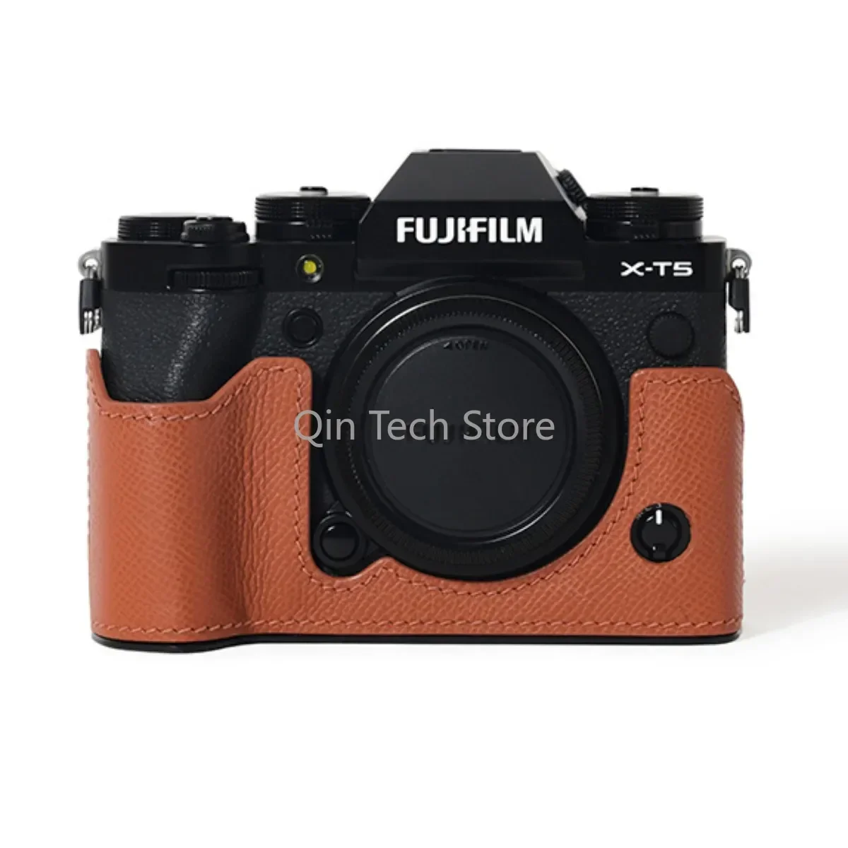 Handmade Real Leather Camera Bag Half Cover Protective Case with Base for Fuji XT5 Fujifilm X-T5 Accessories Studio Photography