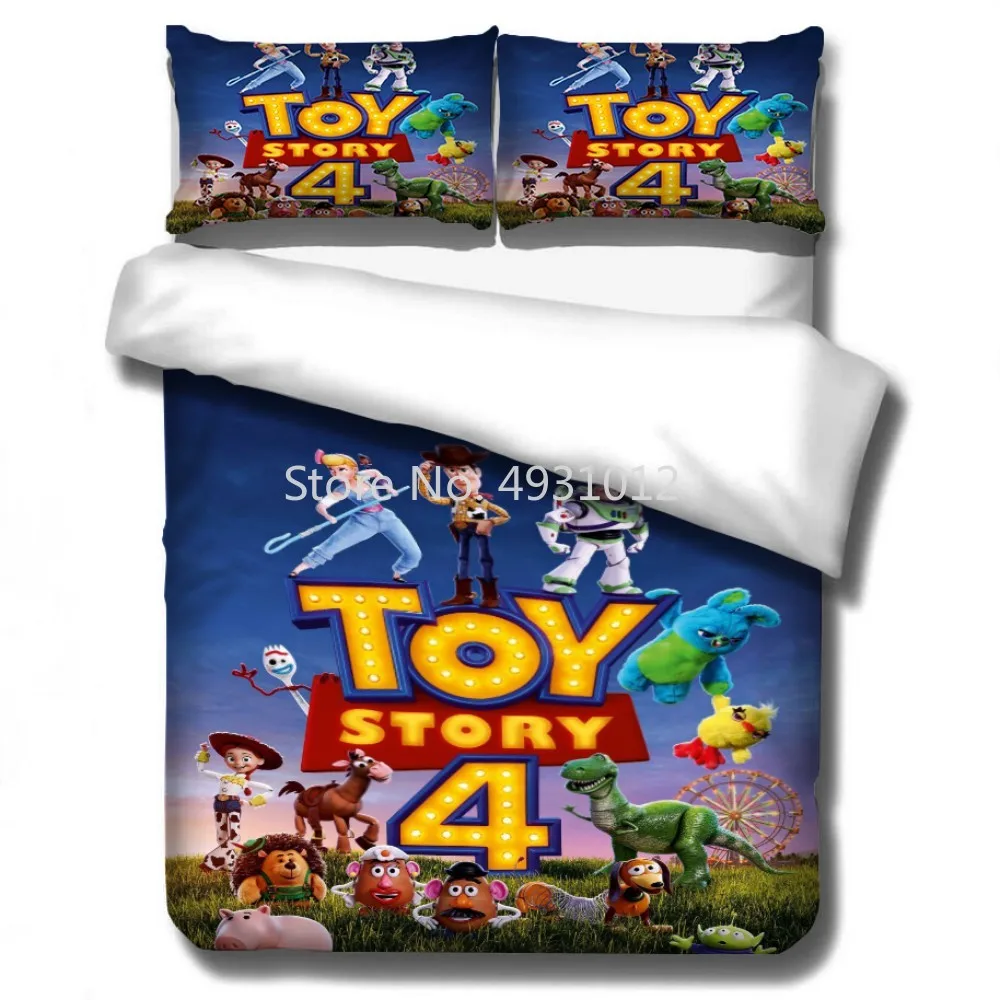 

Disney Toy Story Sherif Woody Buzz Lightyear Bedding Set Quilt Duvet Covers Pillowcase Kids Boys Bedroom Decoration