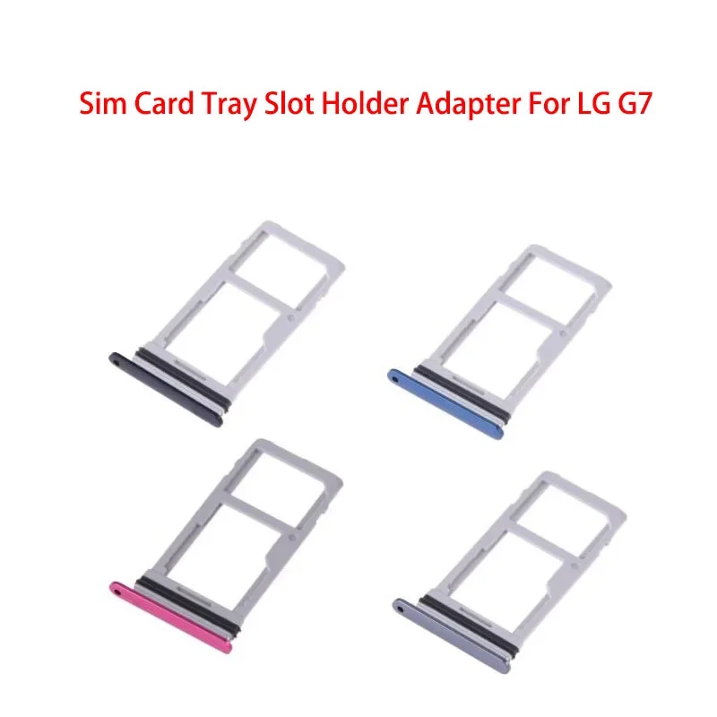 

10PCs SIM tray for LG G7 SIM card slot holder adapter socket repair parts