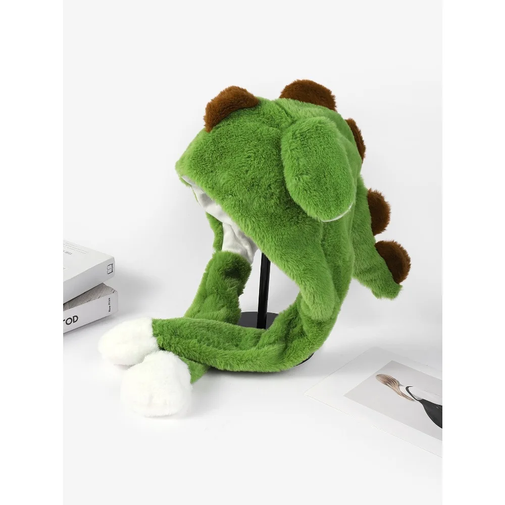 

Plush Hat Moving Long Ears Ears Lovely Funny Toy Hat Children Gifts Dinosaur Design Funny Hat For Party