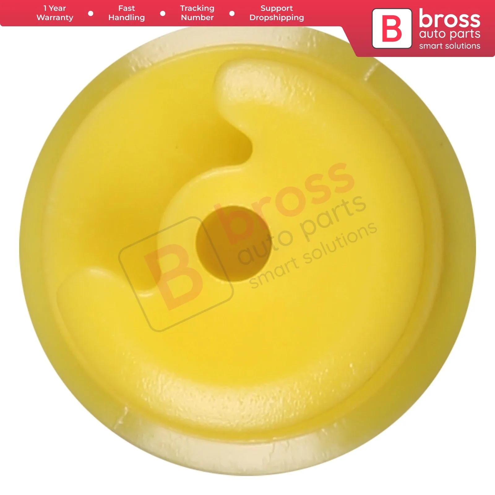 Bross Auto Parts BCF124 10 Pieces Door Trim Panel Retainer, Yellow for BMW : 51417007479; Rolls-Royce: 51410152436