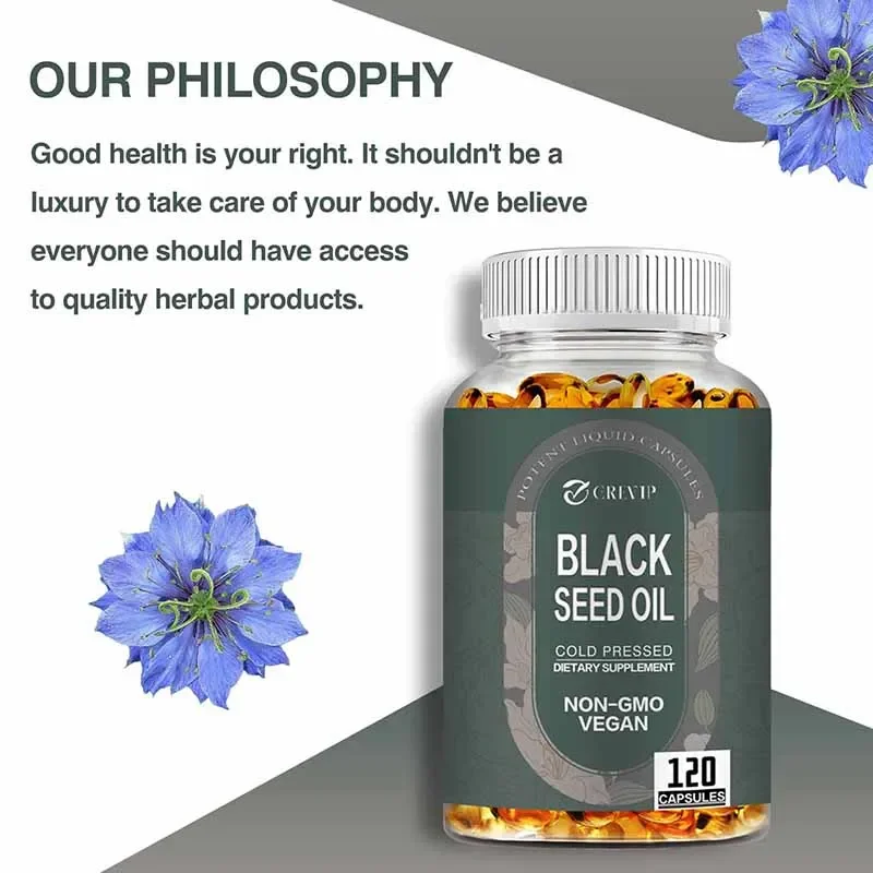 Black Seed Oil - Relieve Digestive Distress, Promote Healthy Hair and Skin, and Improve Overall Function