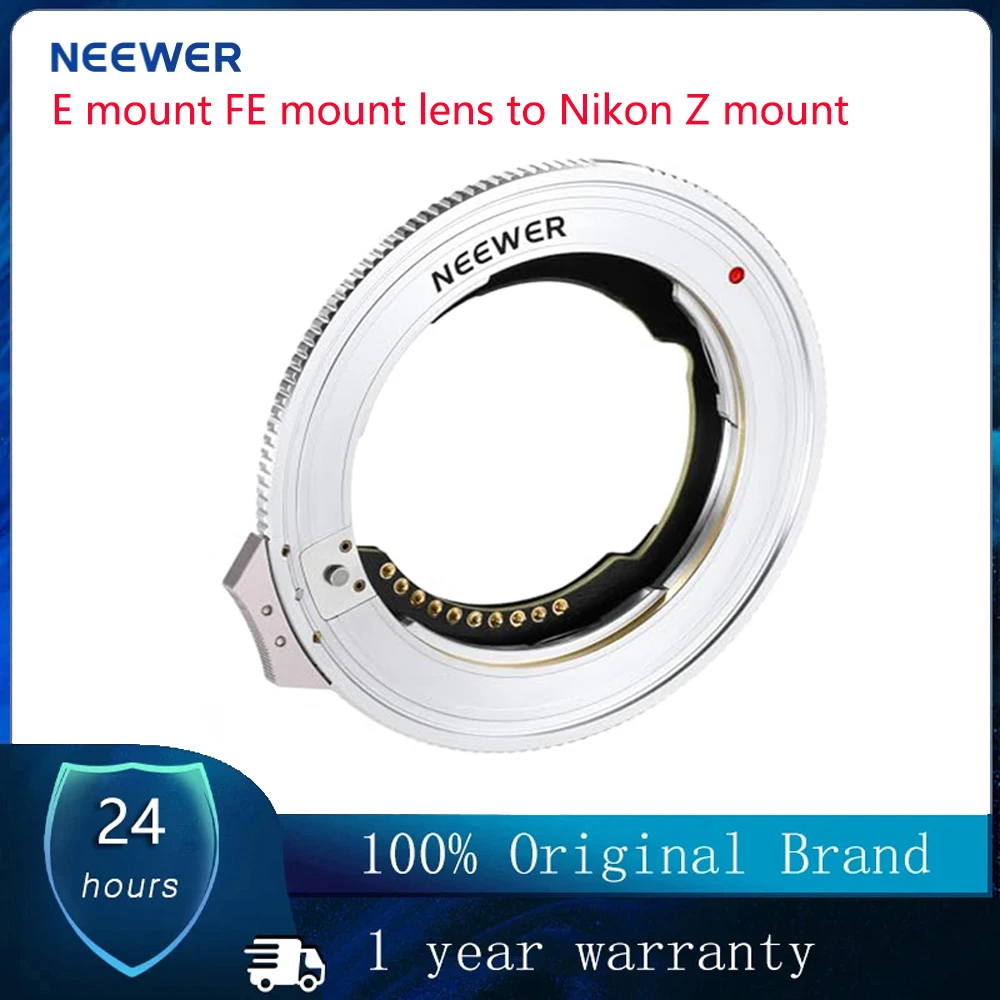 NEEWER NW-ETZ Camera Autofocus Adapter Ring for Nikon Z Mount Cameras with Tamron Sony Sigma Zeiss FE mount and E mount lenses