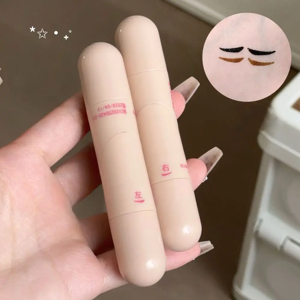 Nuovo timbro per eyeliner impermeabile Timbro per eyeliner pieghevole ad asciugatura rapida Penna per timbro per eyeliner di colore nero a lunga durata