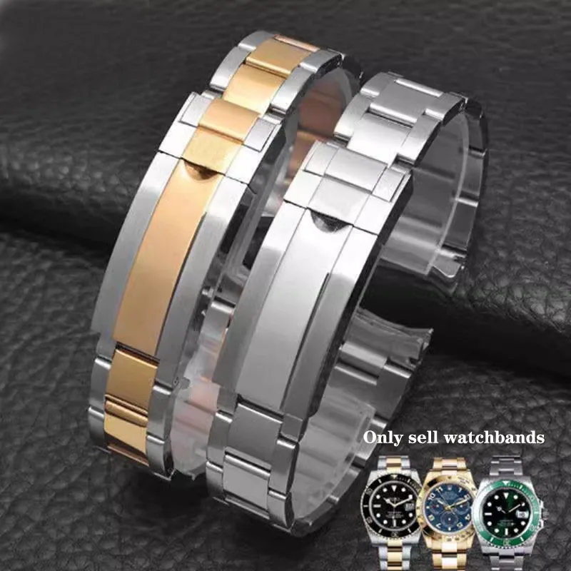 

Oyster Bracelet 904L Stainless Steel Watch Band for Rolex SUBMARINER DAYTONA SUP GMT Men's Watch Bracelet Metal Strap 20mm
