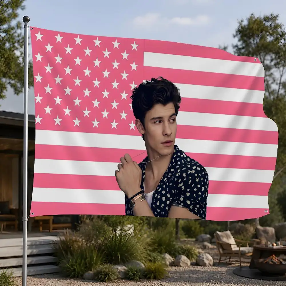 singer S-Shawn Mendes Flags Flags, Room, Dormitory, Camping, Party, Home Decor Gifts