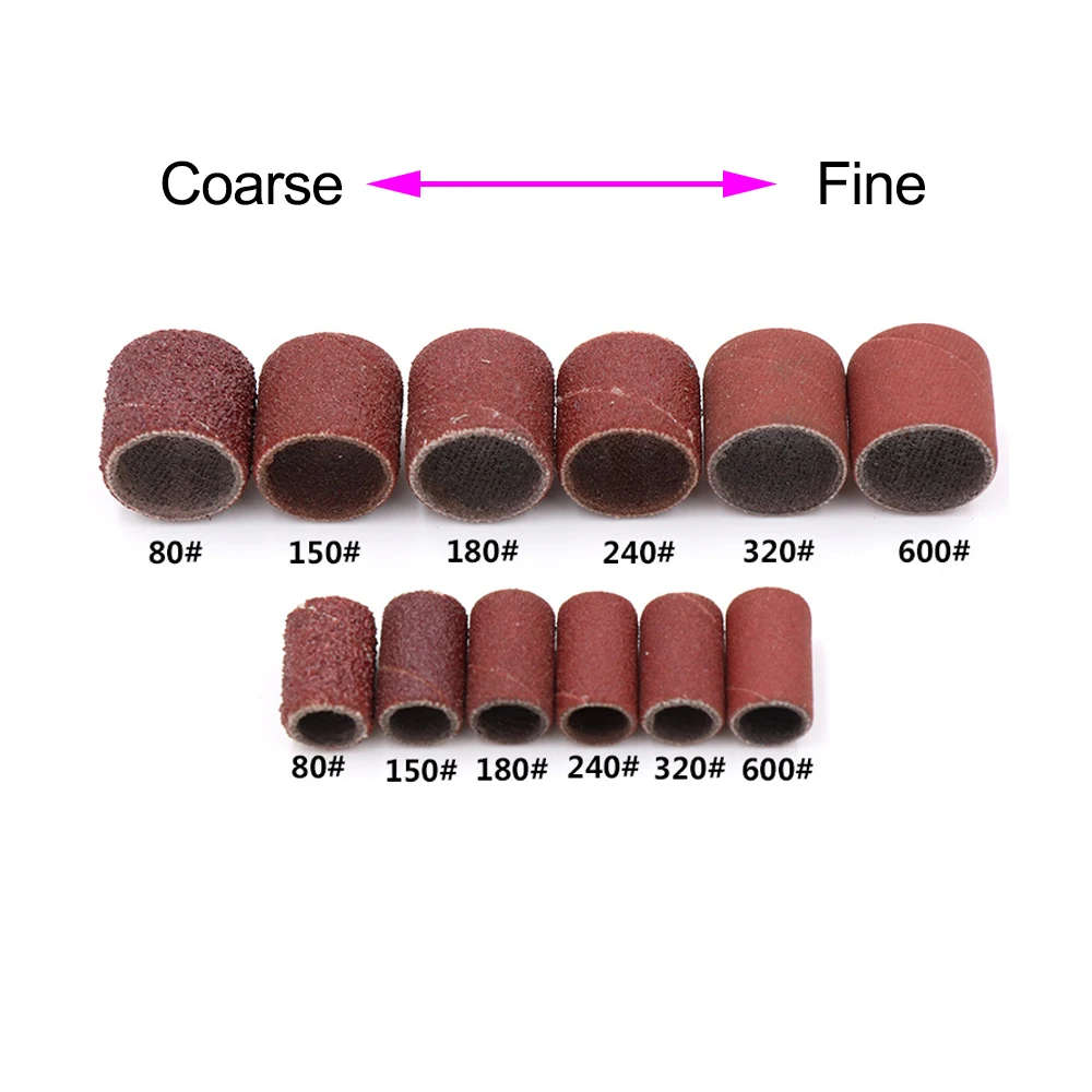 10/50 pcs. Spiral Bands Sandcloth Woodworking Metal Polishing and Grinding Head Sandpaper Ring