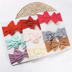 1pcs Soft Bows Headband for Girls Elastic Nylon Newborn Turban Hair Bands Toddle Hairband Headwear Baby Hair Accessories Gift