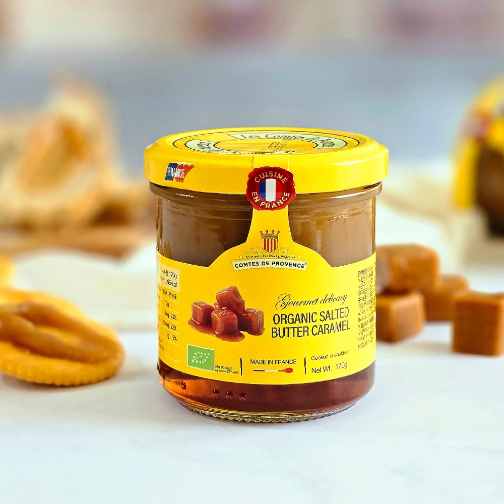 Mermelada de caramelo de mantequilla salada orgánica Provenza 170g