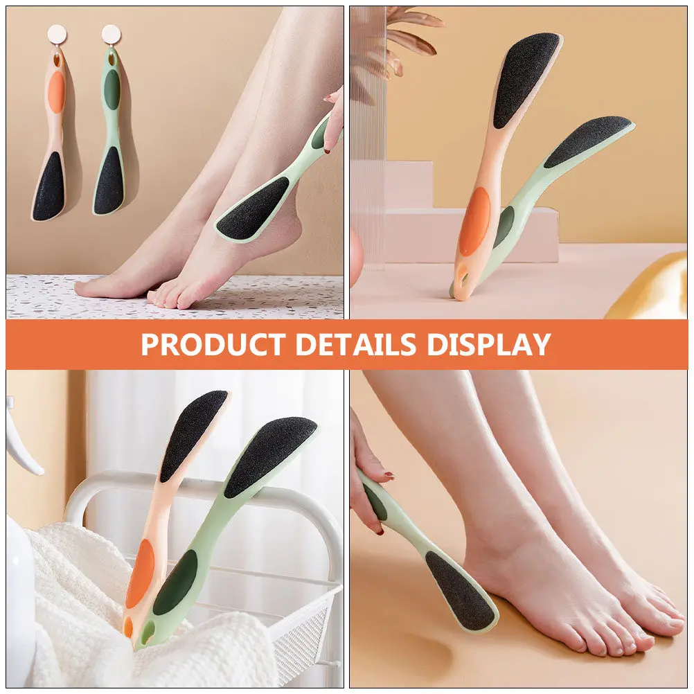 1Set Heavy-Duty Plastic Foot Planer Double-Sided Foot Scraper Callus Remover for Effective Dead Skin Removal Home Salon Use