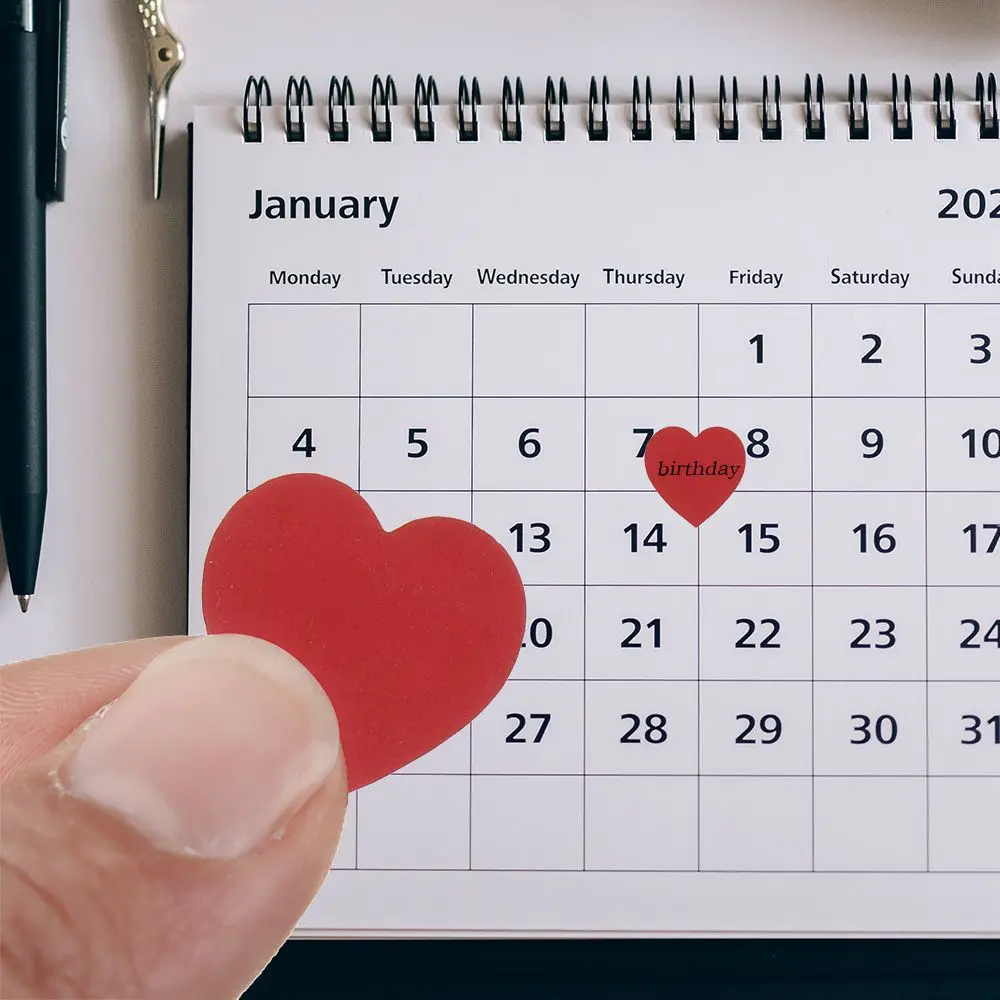 500 Pcs Package Label Home Decor Gift Packaging Love Heart Shaped Scrapbooking Sticker Seal Labels