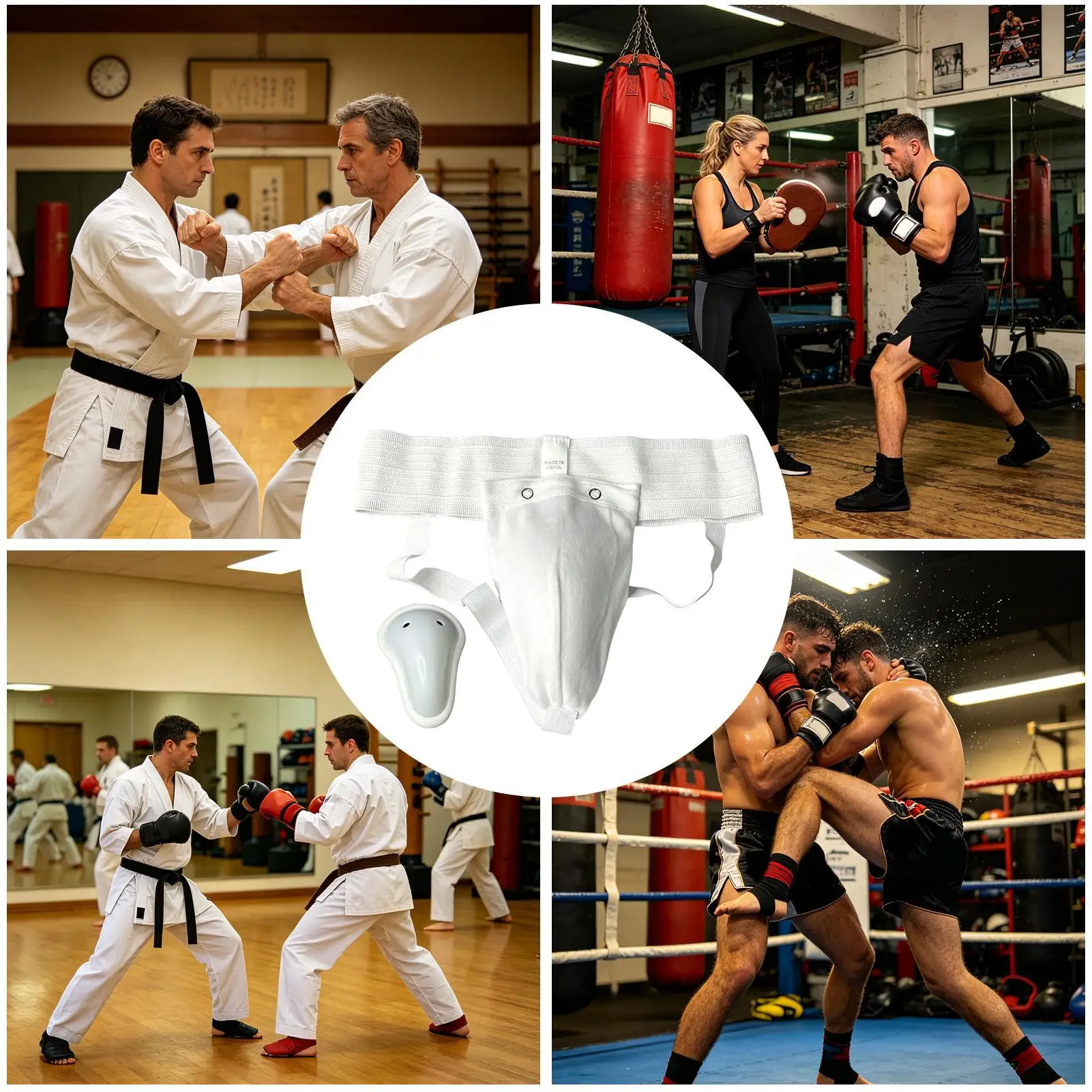 Groin Protector Elastic Breathable Support With Removable Pad Boxing Groin Guard For Football Sports Training Safety Fitness view 4