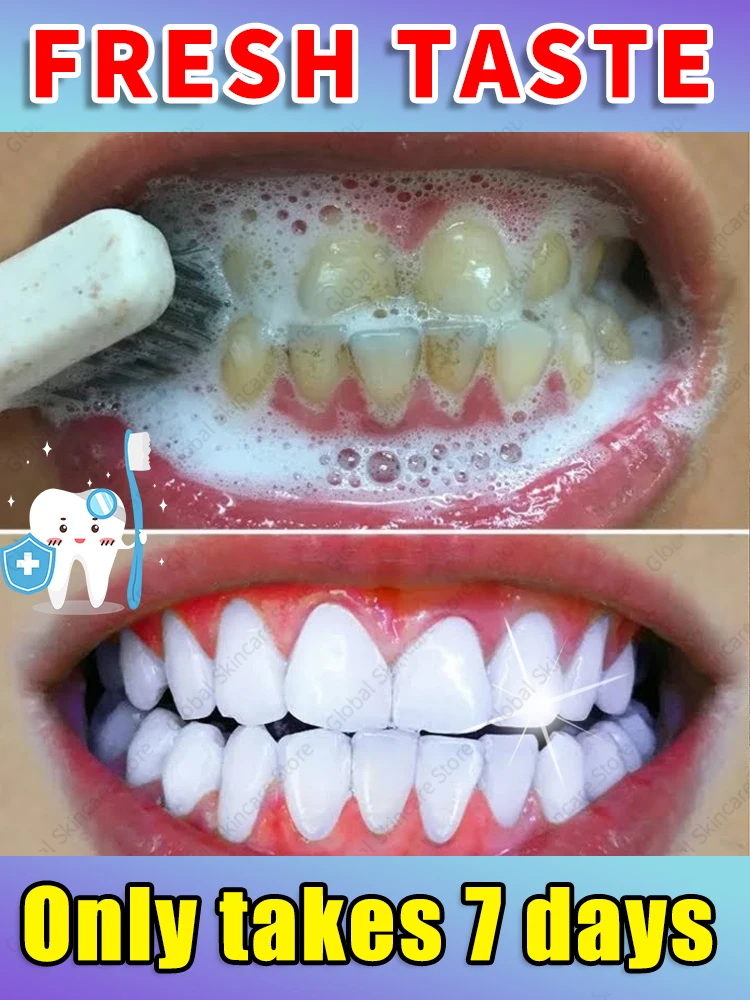 

7 Day Teeth Whitening Toothpaste Removes Plaque and Stains Toothpaste Deep Cleans Fresh Breath Oral Hygiene Dental Tools