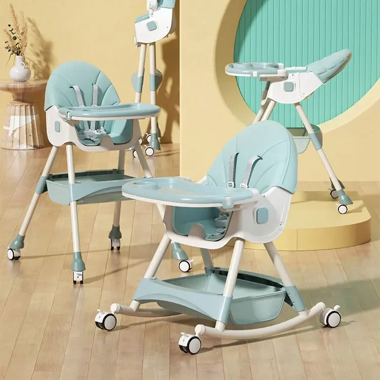 Baby Highchair Dining Chair Baby Eating Foldable Seat Multifunctional Lift Baby Dining Table Chair