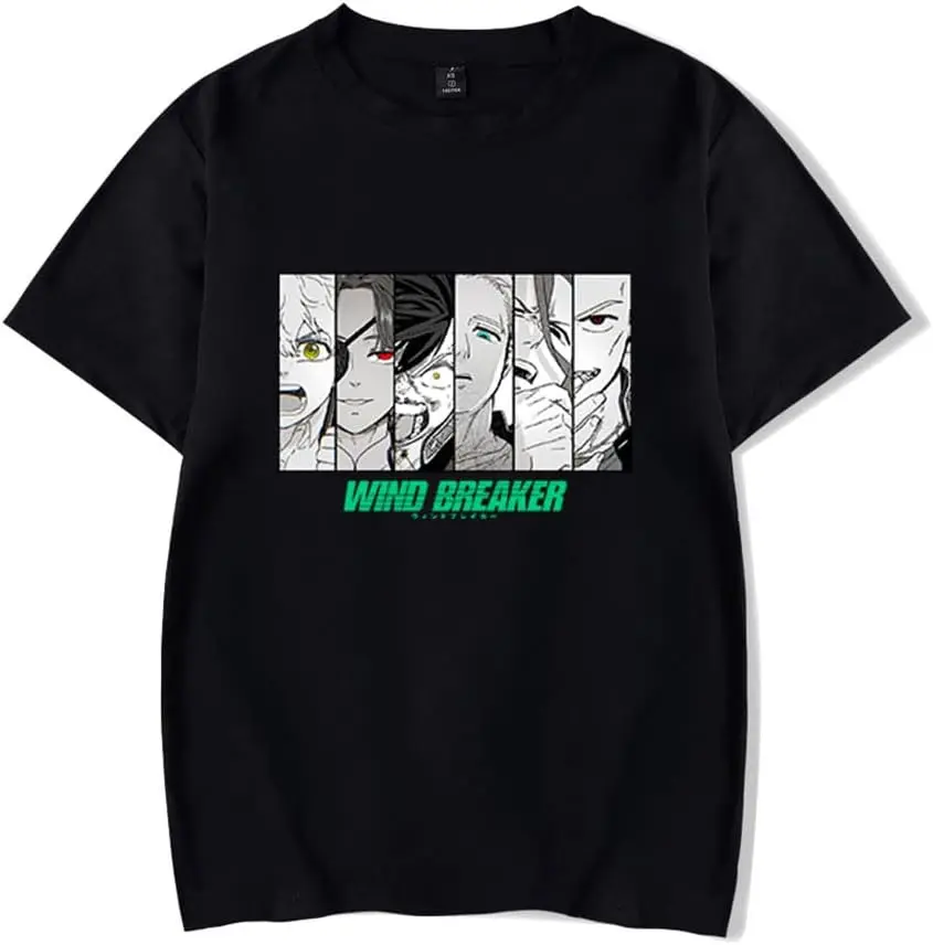 

Wind Breaker T-Shirt Anime Merch Casual Short Sleeved T Shirt Unisex Tee