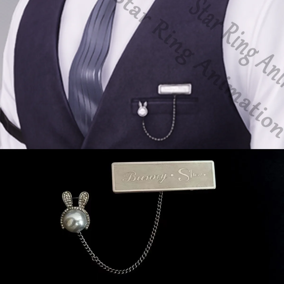 

Genuine Love and Deepspace Xavier Name Badge Anime Metal Brooch Emblem Accessories Ornament Cospaly Cartoon Gift