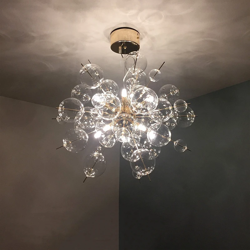 Nordic LED Dandelion Chandelier, Iluminação Do Ouriço Do Mar, Lâmpada Pingente Moderna, Luminária para Restaurante, Decoração De Casa, G9, 110V,