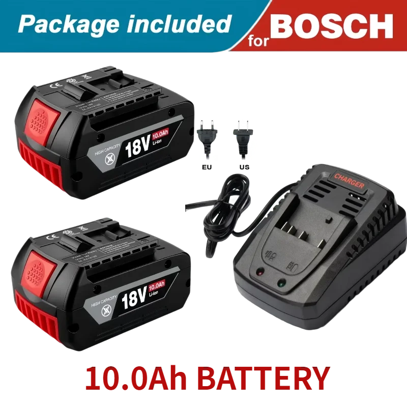

18V 10.0Ah BatteryOriginal for Bosch 18V ProfessionalGBA GBH GSR GSB BAT618BAT609 BAT620 Replacement Battery