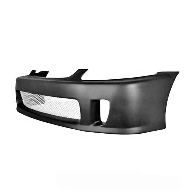 For Honda Civic EK99-00 W Type Fiberglass Front Bumper Upgrade Appearance Center Vent Front Bumper