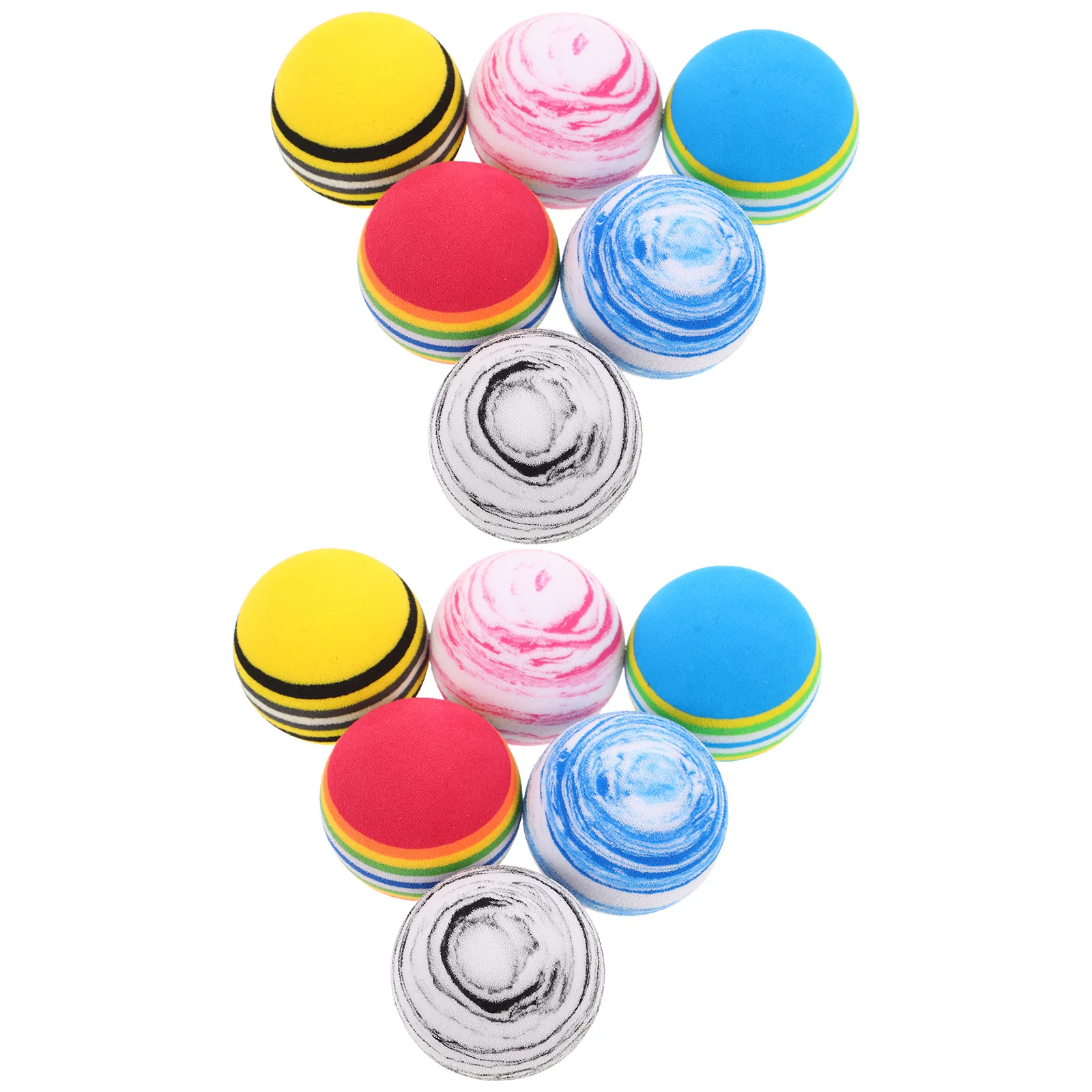 12 قطعة من كرات ممارسة الجولف إيفا ناعمة وخفيفة الوزن للتدريب في الفناء الخلفي للمبتدئين كرة تدريب داخلية #1