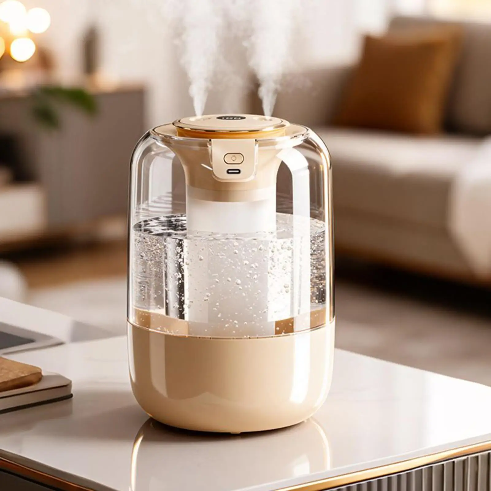 

Air Humidifier With Night Light Quiet Humidifier For Baby With Adjustable Mist Level For Living Room Large Room Baby Nursery