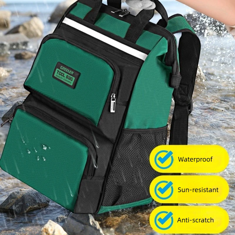 Durable Electrician Backpack for Home Repair with Large Capacity and Sturdy Design for Men