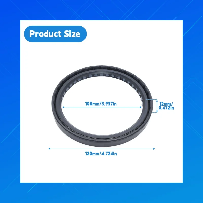 

Size 100X120X12mm DMHUI high-quality nitrile rubber oil seals, suitable for oil seals of hydraulic pumps and hydraulic motors