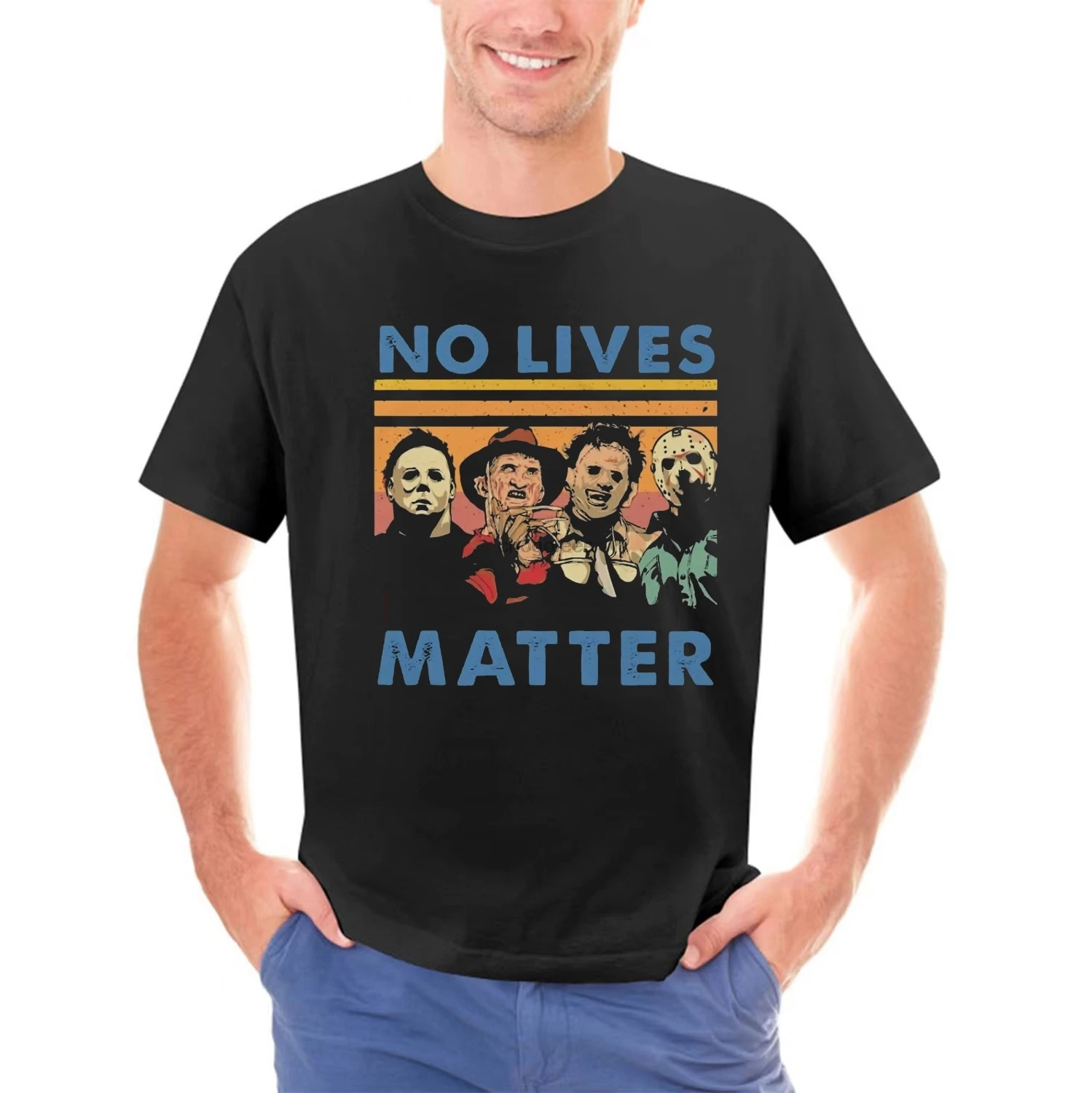 No Lives Matter Jason Micheal Myers Vintage T-Shirt Funny Vintage Gift For Men