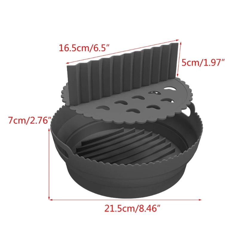 Friggitrici ad Vassoio in silicone Vassoio da forno Strumento cottura Inserti per friggitrici ad