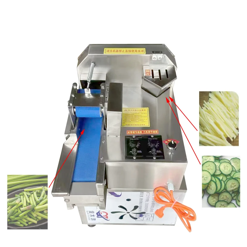 Commercial Potato Carrot Slicer Potato Radish Shredder Cut Into Segments Food Shredding Machine Vegetable Cutter Machine