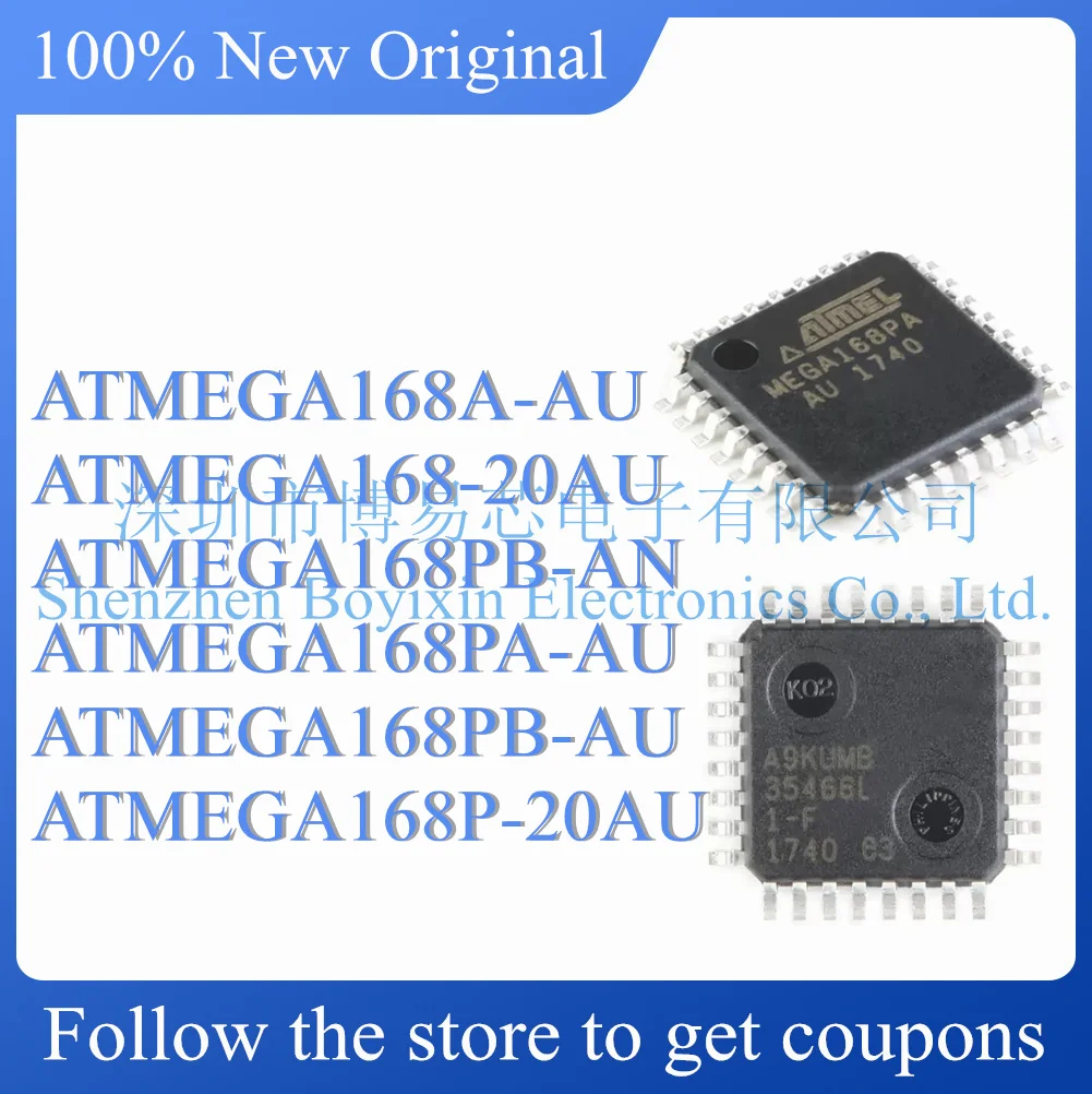 Nuevo Producto de ATMEGA168A-AU, ATMEGA168-20AU, ATMEGA168PA-AU, ATMEGA168PB-AN, ATMEGA168PB-AU, ATMEGA168P-20AU.Original